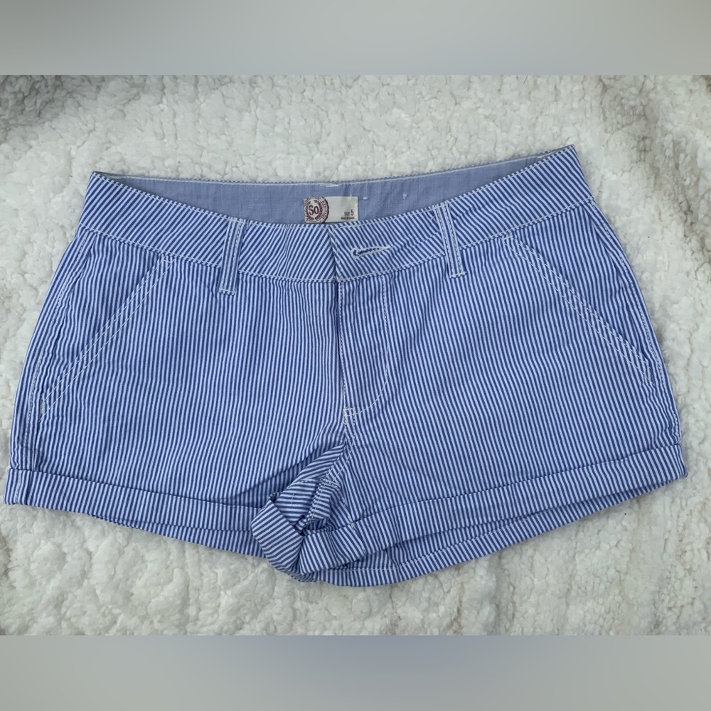 SO Blue & White Striped Shorts NEW  Sz. 5